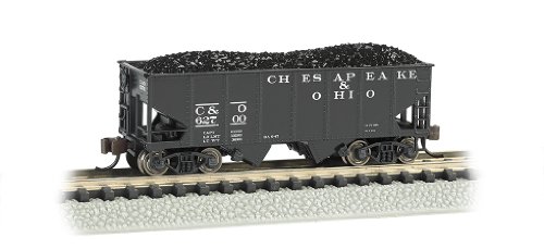 Bachmann Industrias USRA 55-Ton 2-Bay Hopper C y O Coche de Tren, Escala N Bachmann Industrias USRA 55-Ton 2-Bay Hopper C y O Coche de Tren, Escala N