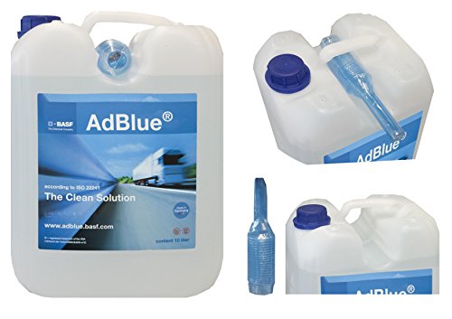 BASF AdBlue 10 litros Fuerza Limpiador Tratamiento El Tratamiento de plástico úrico Tras el Gas Enchufe
