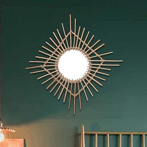 BEIZI Inicio montado en la Pared de Espejo Decorativo Decoración de la Pared del Espejo del Espejo del Espejo de la Vendimia de Boho Espejo Rústica Espejo de Pared Decorativo (Color : C) BEIZI Inicio montado en la Pared de Espejo Decorativo Decoración de la Pared del Espejo del Espejo del Espejo de la Vendimia de Boho Espejo Rústica Espejo de Pared Decorativo (Color : C)