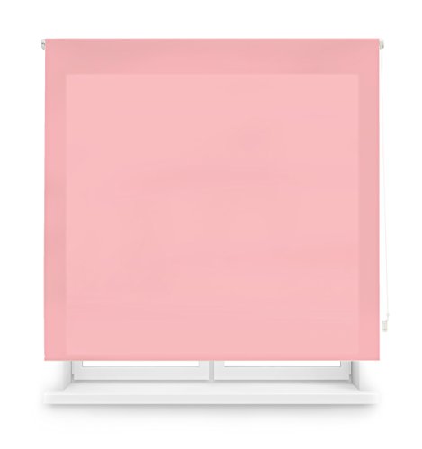 Blindecor Ara - Estor enrollable translúcido liso, Rosa, 160 x 175 cm (ancho x alto)