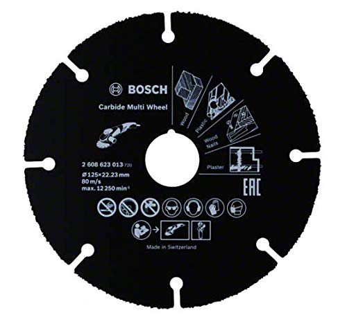 Bosch Professional 2608623013 Disco multimaterial de carburo para amoladora (125 mm)