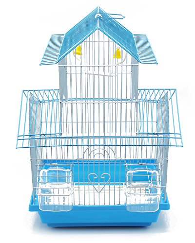BPS Jaula Pájaros Metal con Comedero Bebedero Columpio Saltador Cubeta 2 Tamaños M/L Color envia al Azar (M: 30 x 23 x 47 cm) BPS-1207 BPS Jaula Pájaros Metal con Comedero Bebedero Columpio Saltador Cubeta 2 Tamaños M/L Color envia al Azar (M: 30 x 23 x 47 cm) BPS-1207