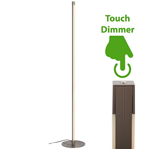 Briloner Leuchten 1375-012 Led lámpara, pie de 2 luces, regulable, 1800 lúmenes, metal, 17.3 w, Matt Nickel, Ø245 x 1.480 mm (ØxH) Briloner Leuchten 1375-012 Led lámpara, pie de 2 luces, regulable, 1800 lúmenes, metal, 17.3 w, Matt Nickel, Ø245 x 1.480 mm (ØxH)