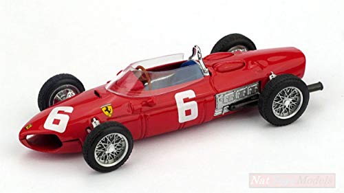 Brumm BM0641 Ferrari 156 F1 R.GINTHER 1961 N.6 DNF Italy GP 1:43 Die Cast Model Compatible con