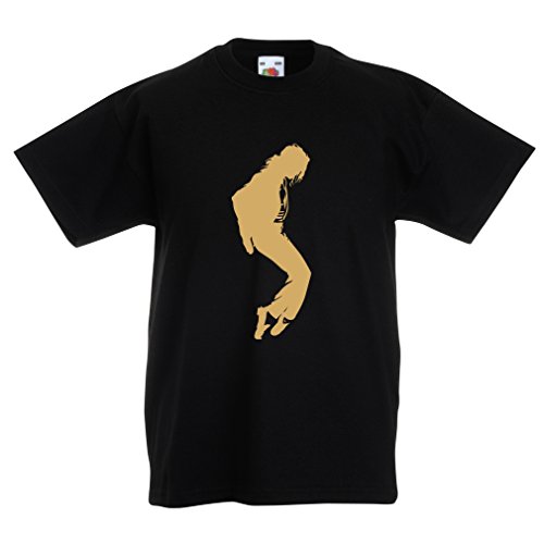 Camisas para niños Me Encanta MJ - Ropa de Club de Fans, Ropa de Concierto (7-8 Years Negro Oro)