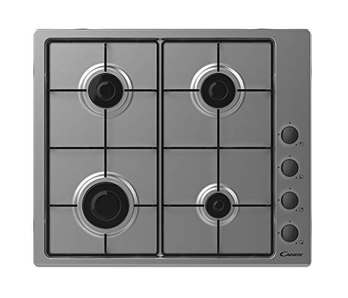 CANDY CHW6LBX Encimera Gas 60CM, INOX, 595X510X8 CANDY CHW6LBX Encimera Gas 60CM, INOX, 595X510X8