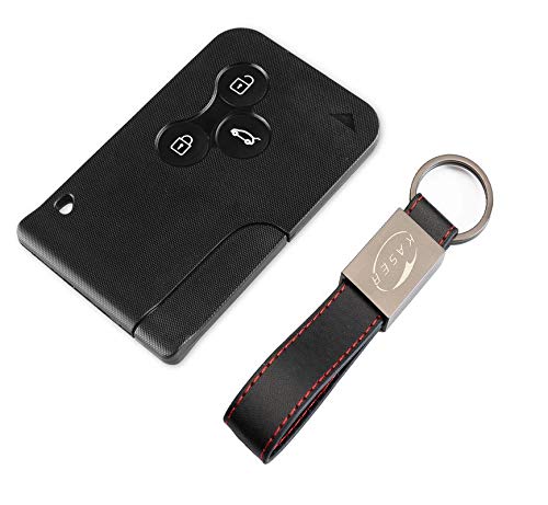 Carcasa Llave para Renault - Funda Mando a Smartkey 3 Botones para Coche Renault Clio Logan Megane 2 3 Koleos Scenic (Keyless)