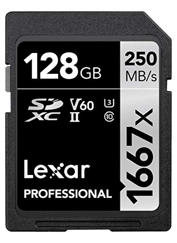 Carte Lexar Professional 1667x 128 Go SDXC UHS-II Carte Lexar Professional 1667x 128 Go SDXC UHS-II