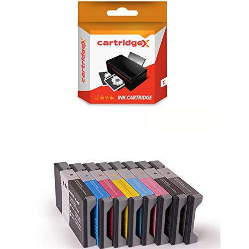 Cartridgex - Juego de 8 Cartuchos de Tinta compatibles con Epson Stylus Pro 9880 9800 7880 7800