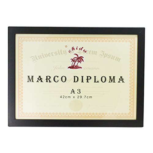 Chidu Marco Negro para Diploma A3 de 29,7 x 42 cm