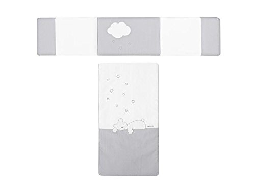 Colcha Y Protector Cuna 60 Dream Gris Petit Praia Colcha Y Protector Cuna 60 Dream Gris Petit Praia