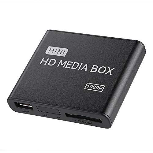 Completo HD HDMI Reproductor Multimedia, Mini 1080p Ultra HD Digital Media Player Soporte USB Drives, Tarjetas SD MMC RMVB MP3 AVI y MKV (EU)(D) Completo HD HDMI Reproductor Multimedia, Mini 1080p Ultra HD Digital Media Player Soporte USB Drives, Tarjetas SD MMC RMVB MP3 AVI y MKV (EU)(D)