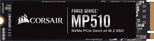Corsair MP510 Force Series - SSD M.2 NVMe PCIe 3 x4 de Adecuada Velocidad de 960 GB (Velocidad de Lectura Secuencial de Hasta 3480 MB/s y de 3000 MB/s de Escritura Secuencial, Formato), Negro Corsair MP510 Force Series - SSD M.2 NVMe PCIe 3 x4 de Adecuada Velocidad de 960 GB (Velocidad de Lectura Secuencial de Hasta 3480 MB/s y de 3000 MB/s de Escritura Secuencial, Formato), Negro