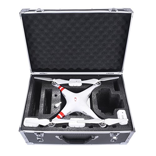 Crazepony-UK Bolso for dji Phantom 3 Standard Carrying Case Aluminum Hard Travel Box Professional Advanced for Drone dji Phantom 4 Accesorios Quadcopter by