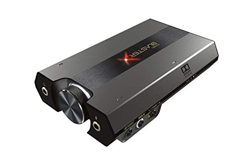CREATIVE Tarjeta de Sonido USB Externa y DAC para Juegos HD Sound BlasterX G6 7.1 con Amplificador de Cascos Xamp para PS4, PC, Xbox, Nintendo Switch y PC