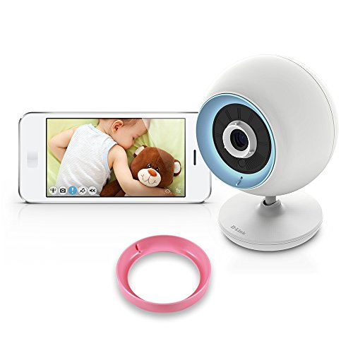 D-Link EyeOn Baby Junior Plus - Cámara de vigilancia Wi-Fi para bebé, con Nanas, visión Nocturna, Color Blanco