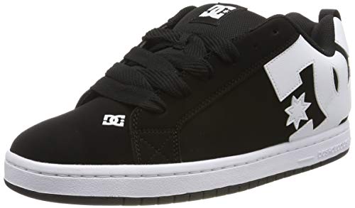 DC Shoes Court Graffik, Zapatillas de Skateboard para Hombre, Negro (Black 001), 52 EU