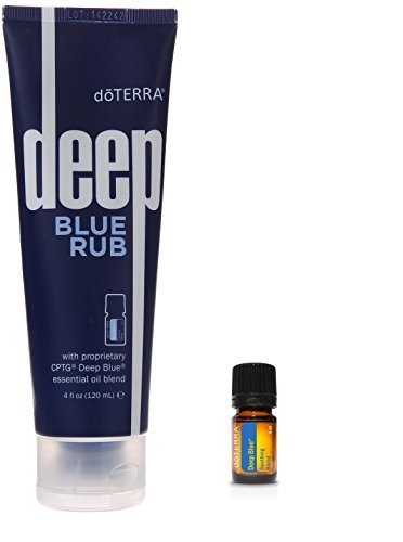 Deep Blue Sore Muscle Rub & Soothing Essential Oil Blend 2 Piece Set by doterra