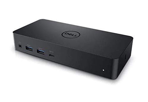 DELL D6000 - Dock Universal con USB 3.0 (3.1 Gen 1), Tipo-C, 10,100,1000 Mbit/s, 3840 x 2160 píxeles, color Negro