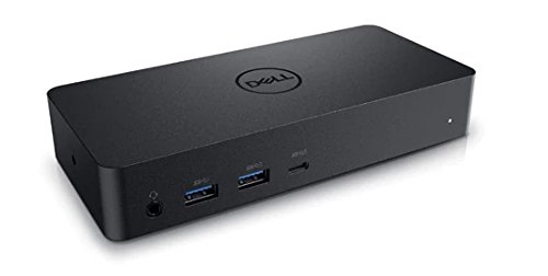 Dell D6000 USB-C Triple Docking Station, Up to Three 4K Displays Via USB-C, UHD 5K, USB 3.0, Gigabit Ethernet, 130-Watt AC Adapter, Charges up to 65W Laptop Via USB-C, 452-BCYT 452-BCYH