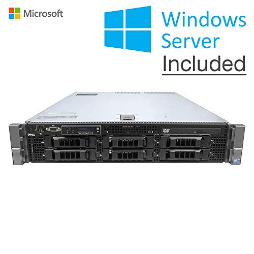 Dell POWEREDGE R710 6*LFF 2xIntel Xeon Hexa Core Processor x5660, 128GB DDR3ECC Reg, HDD 2X 2TB SAS 3,5", Rack 2U, 2xLAN1000, Perc6i Raid Controller, Windows Server 2019 (Reacondicionado Certificado)