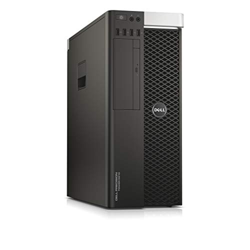Dell T5810 Precision Tower Desktop - (Black) (Intel Xeon E5-1650V4 3.60 GHz, 16 GB RAM, 512 GB SSD, NVIDIA Quadro M2000 Graphics, Windows 10 Pro) (Certified Refurbished)