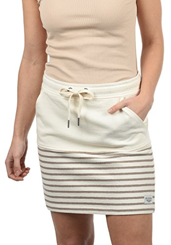 Desires Pippa Falda (Minifalda, Falda Tejana, Falda Deportiva) para Mujer con Estampado De 100% algodón, tamaño:L, Color:Simple Taupe (0162)