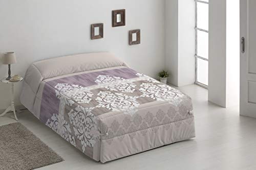 DHestia - Edredón Conforter Nórdico Invierno Gramaje 500 gr. 50% Algodón 50% Poliéster (235x270 / Cama 135, Beige)