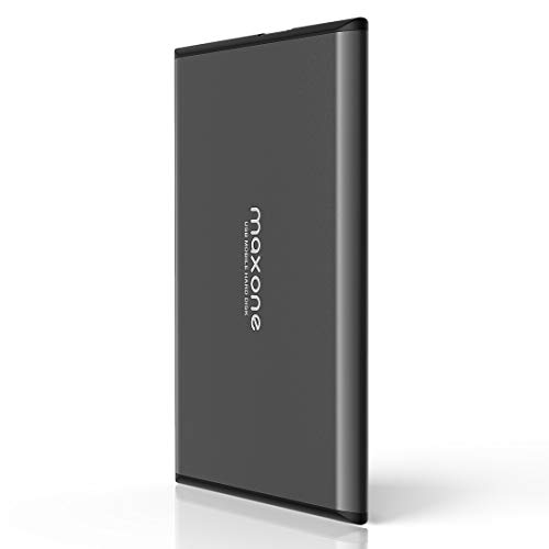 Disco duro externo Portátil 160GB - 2.5" USB 3.0 Ultrafino Diseño Metálico HDD para Mac, PC, Laptop, Ordenador, Smart TV, Chromebook - Grey