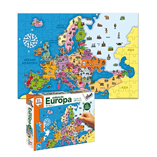 Diset- Juguete educativos Paises De Europa (68947) , color/modelo surtido