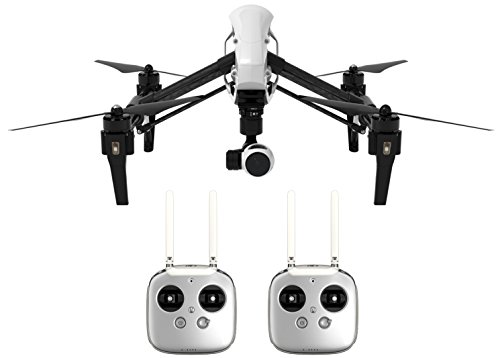 DJI Inspire 1 - Cuadrocóptero con Antena UAV (videocámara Full HD de 4K Integrado y Dos Controladores remotos) Color Negro y Blanco