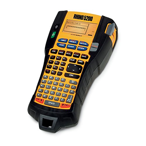 Dymo Rhino 5200 Etiquetadora Industrial Teclado ABC (versión española e italiana) con estuche de transporte y dos cintas