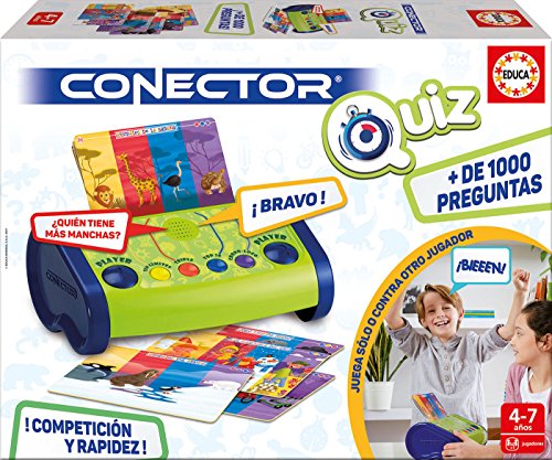 Educa Borrás- Conector Quizz, Juego Preguntas-respuestas electrónico (17437)