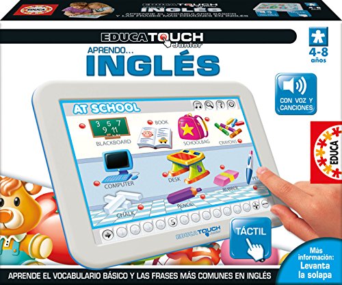 Educa- EducaTouch Junior Aprendo Inglés, con Voz y Sonido Juego educativo para niños, a partir de 4 años (15438)