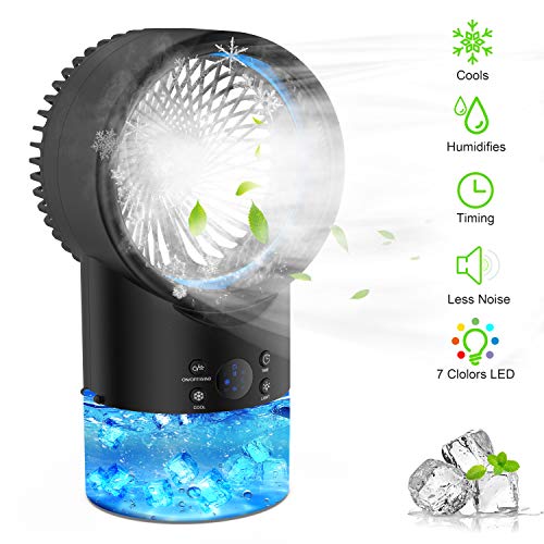 EEIEER Aire Acondicionado Portatil Enfriador Aire, 4 IN 1 Mini Air Cooler Personal Aire Acondicionado Portátil Oficina Turbo-Ventilador Ventilador Humidificador Purificador para Casa/Oficina EEIEER Aire Acondicionado Portatil Enfriador Aire, 4 IN 1 Mini Air Cooler Personal Aire Acondicionado Portátil Oficina Turbo-Ventilador Ventilador Humidificador Purificador para Casa/Oficina