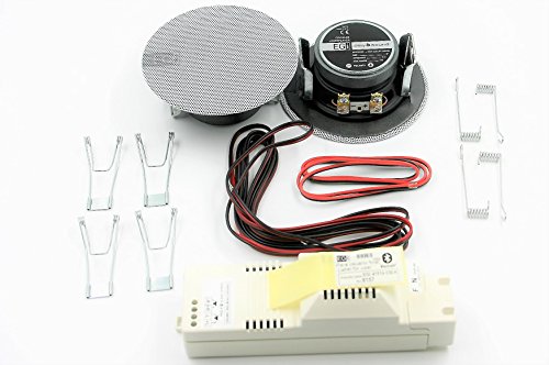 Egi Audio Solutions 41021 - Kit de Sonido con Altavoces empotrados y Amplificador Bluetooth, Color Blanco