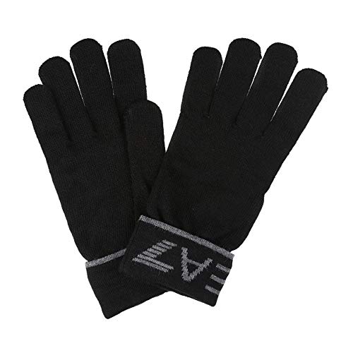 Emporio Armani EA7 guantes hombre black/grey M