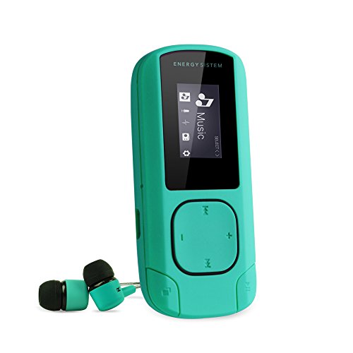 Energy Sistem MP3 Clip (8 GB, Clip, Radio FM y microSD) – Verde Mint