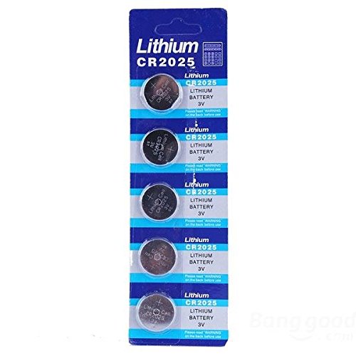 [Envio GRATIS] 5PCS de litio CR 2025 botón de la célula de la moneda Batería del reloj 3V Juguetes // 5PCS Lithium CR 2025 Cell Button Coin Battery Watch 3V Toys