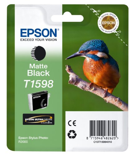 Epson C13T15984010 - Cartucho de tinta, negro mate, Ya disponible en Amazon Dash Replenishment Epson C13T15984010 - Cartucho de tinta, negro mate, Ya disponible en Amazon Dash Replenishment
