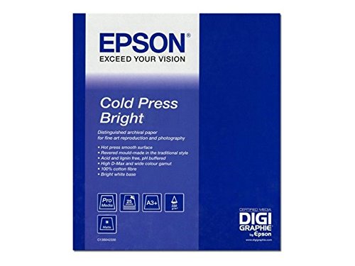 Epson Fine Art Cold Press Bright - papel de hilo de algodón suave de doble cara - 1 bobina(s)