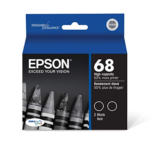 Epson T068120 - Dual Pack High-Capacity Black Ink Cartridges