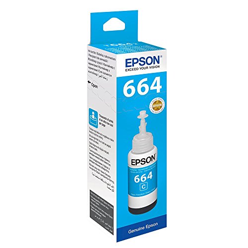 Epson T6642 cartucho de tinta Cian - Cartucho de tinta para impresoras (Original, Cian, 1 pieza(s), Epson L100/L110/L200/L300/L355/L550)