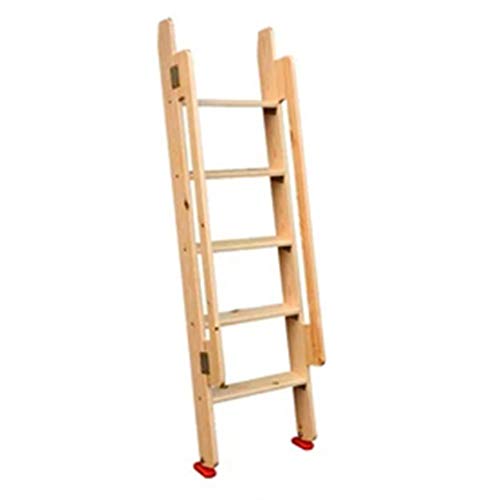 Escalera de 5 peldaños de Madera Maciza con reposabrazos y Estabilidad Antideslizante Adecuada para la Biblioteca de Dos Pisos del ático de la Biblioteca doméstica - Carga 200 kg Escalera de 5 peldaños de Madera Maciza con reposabrazos y Estabilidad Antideslizante Adecuada para la Biblioteca de Dos Pisos del ático de la Biblioteca doméstica - Carga 200 kg