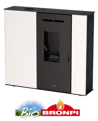 Estufa Pellet 9 KW EXTRAPLANA Blanco Marfil (Marfil)