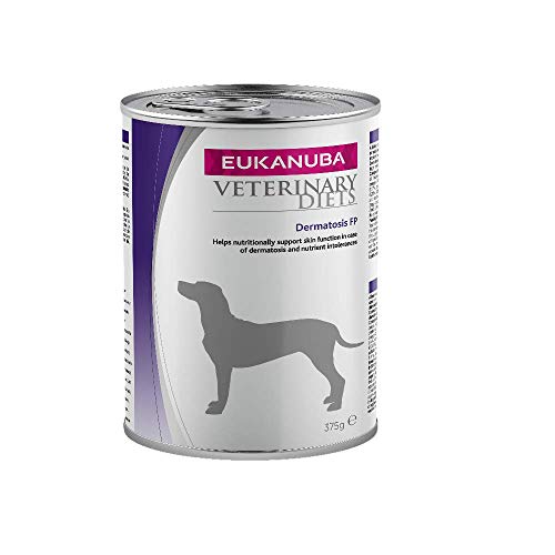 EUKANUBA Dermatosis Fp - Comida húmeda Veterinaria para Perros con intolerancias alimentarias o en el Caso de Dermatosis, Paquete de 6 x 400 g EUKANUBA Dermatosis Fp - Comida húmeda Veterinaria para Perros con intolerancias alimentarias o en el Caso de Dermatosis, Paquete de 6 x 400 g