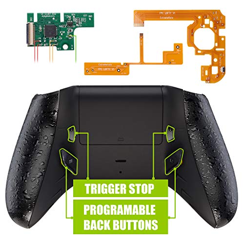 eXtremeRate Lofty Programable Remap&Gatillo de Parada Kit para Mando Xbox One S X(Mod Chip,Carcasa Trasera,Agarre,Botones Traseros,Trigger Lock para Control de Xbox One S X-Modelo 1708)-Negro