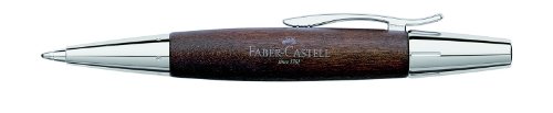 Faber Castell 148381 - Bolígrafo E-motion, con cuerpo en madera de peral, trazo B, color marrón oscuro