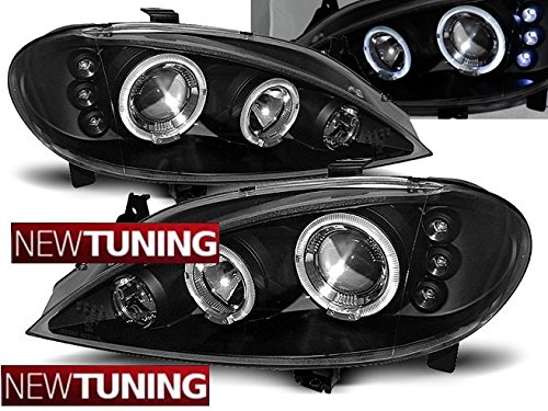 Faros delantero Renault megane 03.99 – 10.02 Angel Eyes Negro