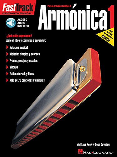 Fast Track Armonica 1 Harmonica (Book/Audio Spanish Edition) (Fast Track (Hal Leonard))